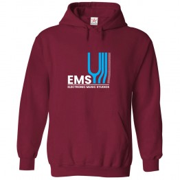 EMS Electronic Music Studios Classic Unisex Kids and Adults Pullover Hoodie for Musicians